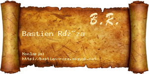 Bastien Róza névjegykártya