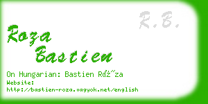 roza bastien business card